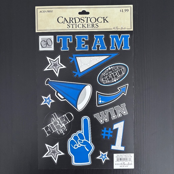 Varsity - Bundle of Scrapbooking Paper and Stickers - Picture 9 of 9